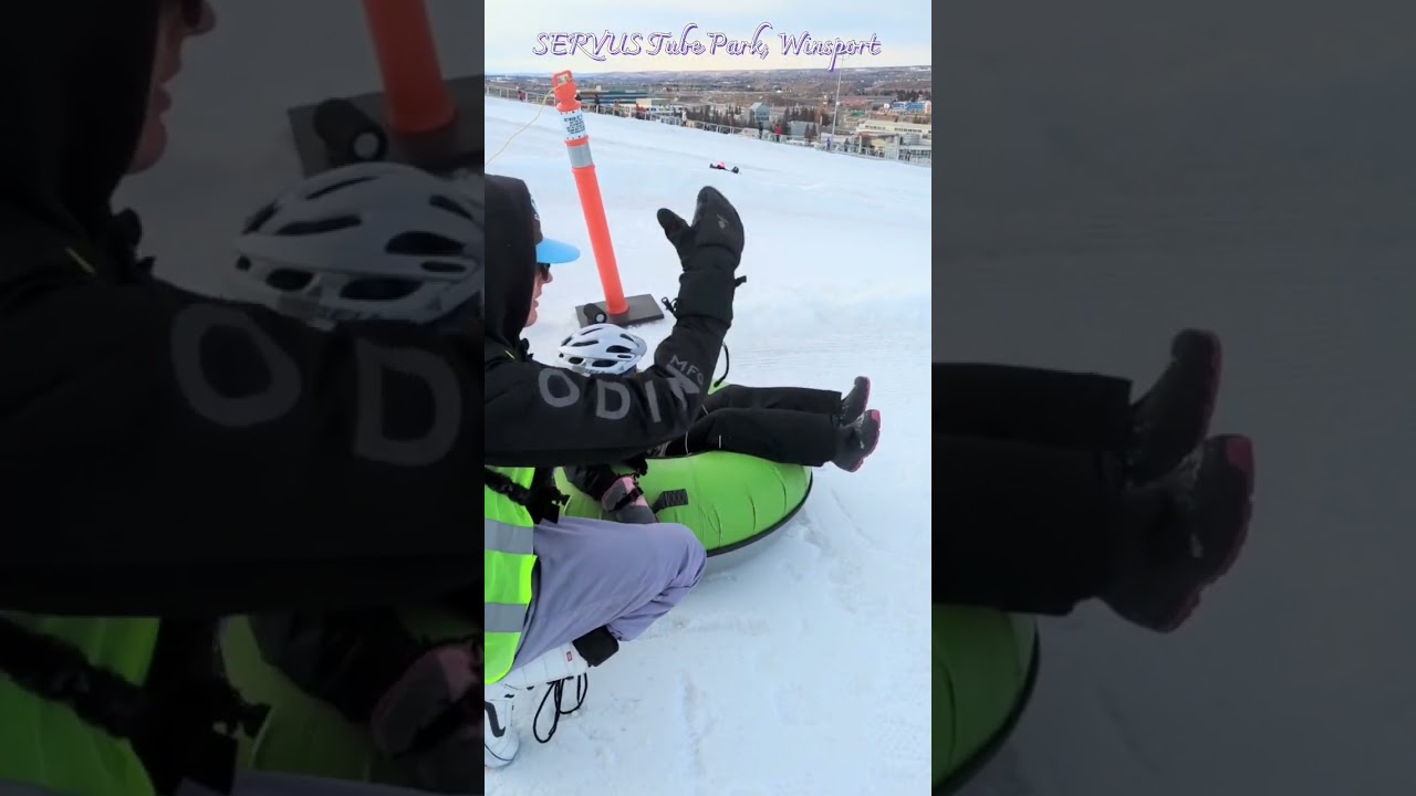 Servus Tube Park, Winsport Olympic Park |#tubing#winter#snow#calgary#canada#trending #viral #sports