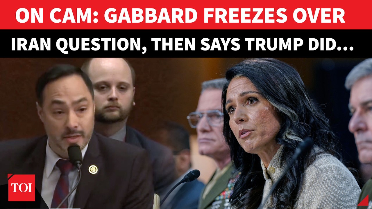 Tulsi Gabbard Keeps Staring, Struggles To Answer Questions On Trump’s Iran Plan; ‘I DON’T KNOW…’