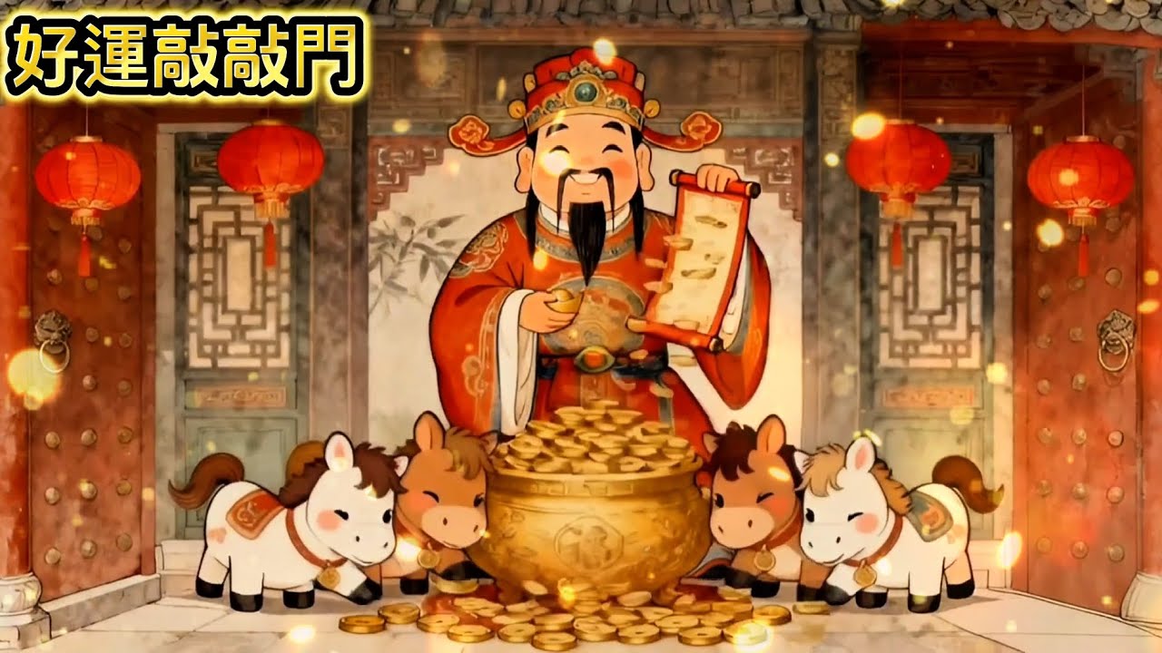2026 新年必聽！《好運敲敲門》財神到家，金幣滾滾來！💰✨