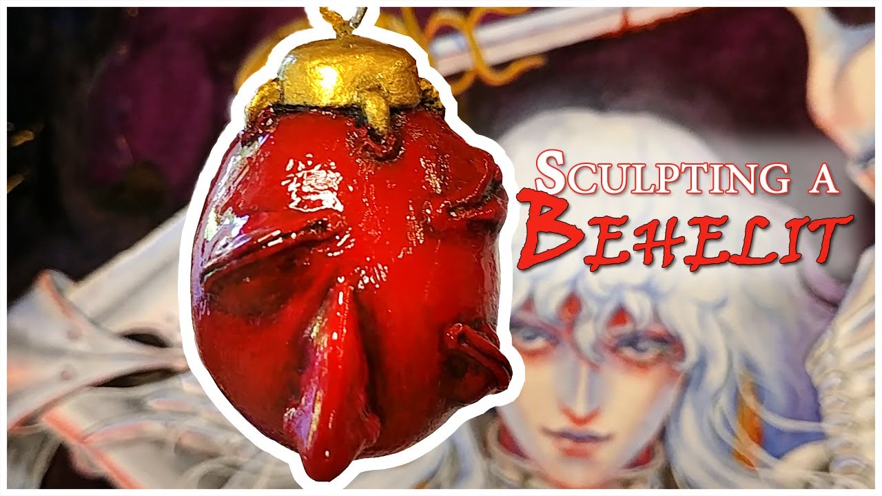 First Time Sculpting with Polymer Clay - Making a Behelit/Beherit from Berserk 🥚