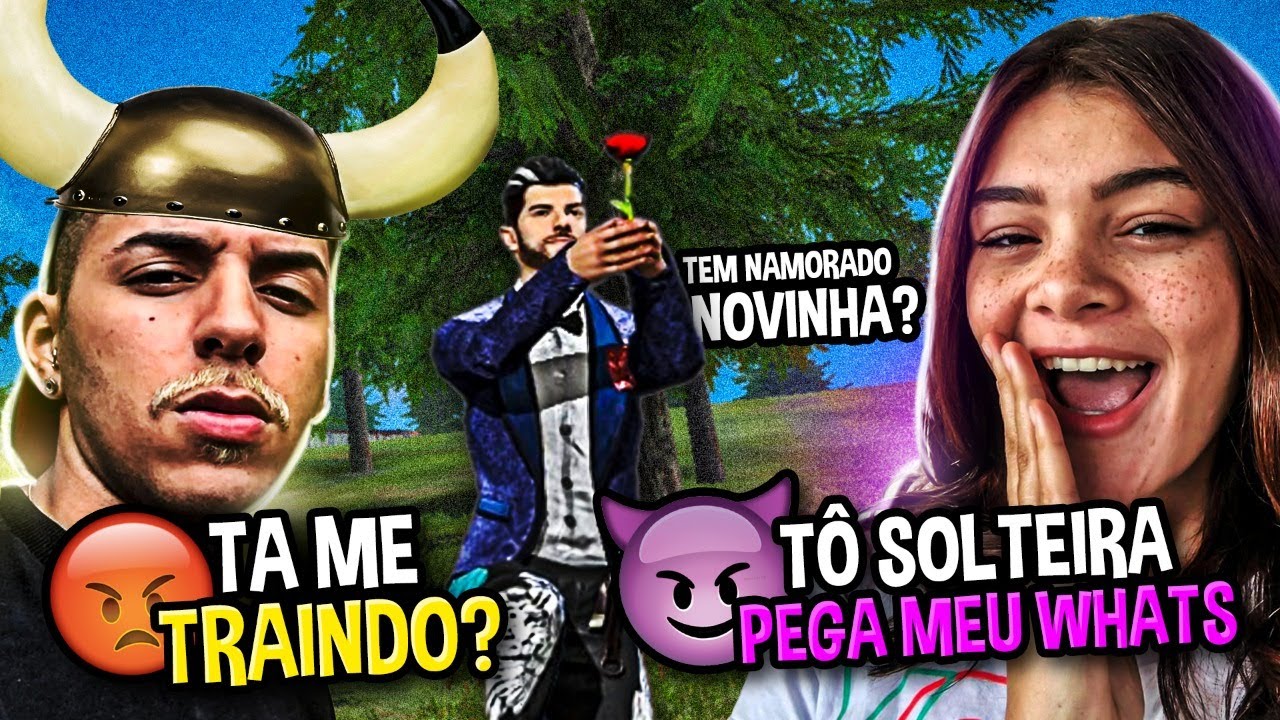 FIZ CIÚMES NO MEU NAMORADO COM OUTRO NO FREE FIRE *surtou*