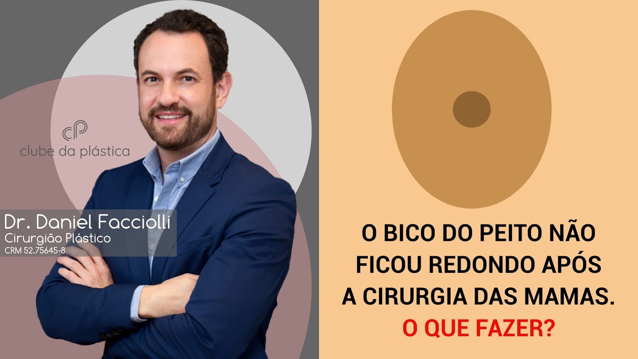 O bico do peito (areola) não ficou redondo após a cirurgia das mamas. O que fazer?