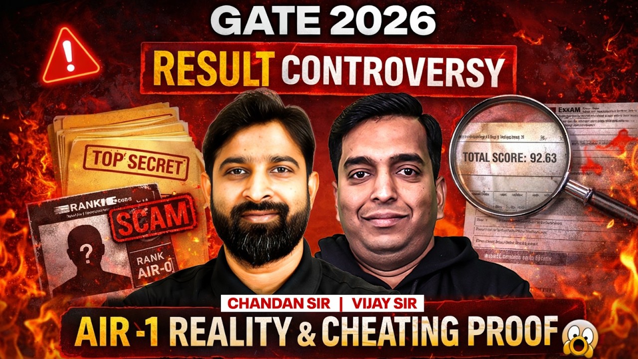 GATE 2026 Scam Exposed | AIR 1 Reality & Cheating Proof | What&rsquo;s Happening with AIR 1?