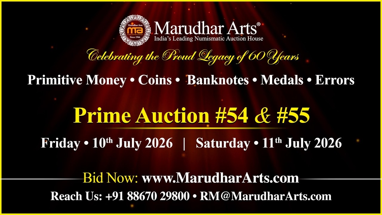 Museum Grade Treasures of RARE Coins, Paper Money & More in  Marudhar Arts Prime Auctions 54 & 55