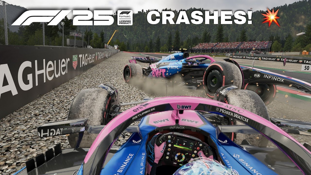 F1 2025 𝗥𝗘𝗔𝗟𝗜𝗦𝗧𝗜𝗖 CRASHES 💥 #3 *DAMAGE MOD*