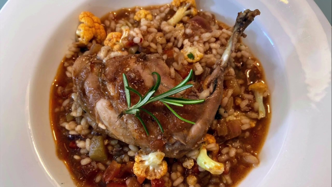 ARROZ CALDOSO DE CONEJO CON COLIFLOR #yomequedoencasa Episodio 9