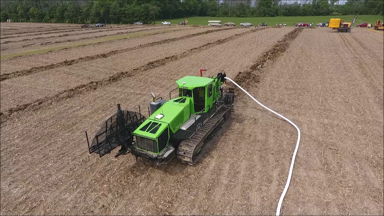 Purdue LICA Tile Plows and Trencher in Action