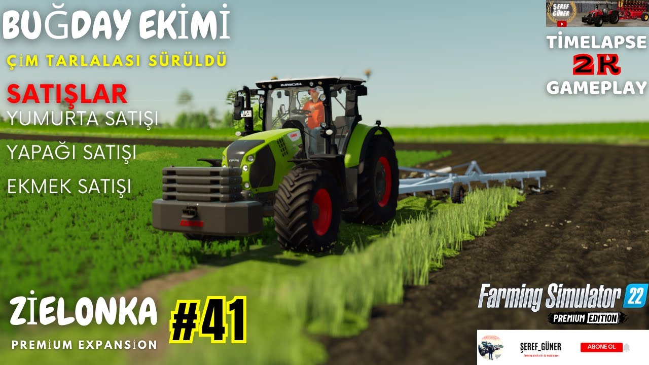 FS 22 BUĞDAY EKİMİ & YUMURTA & EKMEK & YAPAĞI SATIŞI &Ccedil;İM TARLASI S&Uuml;R&Uuml;LD&Uuml; map: ZİELONKA part: #41#