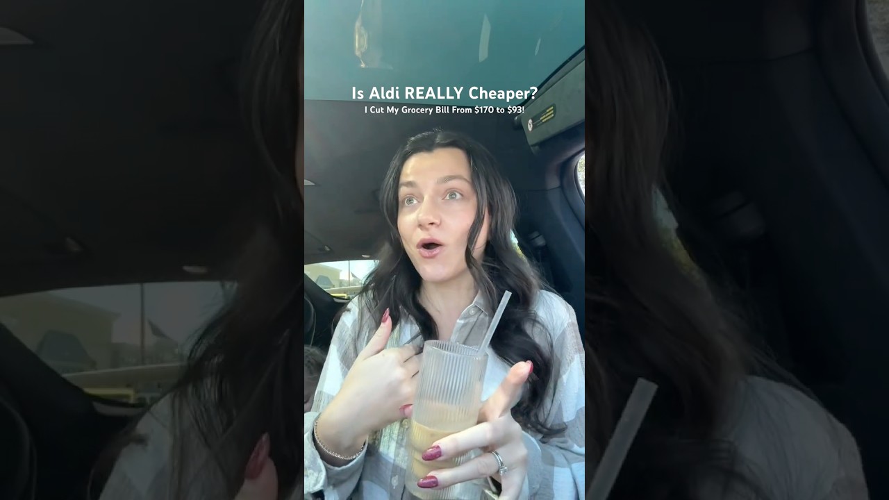 Is Aldi REALLY Cheaper? I Cut My Grocery Bill From $170 to $93! #groceryhaul #groceryshopping #price