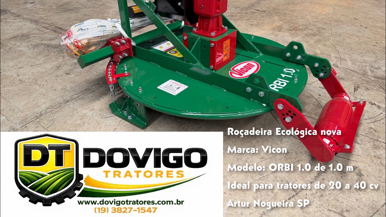 Roçadeira hidráulica Ecológica nova Marca: Vicon Modelo: ORBI 1.0 de 1.0 m a Vendaa !! 