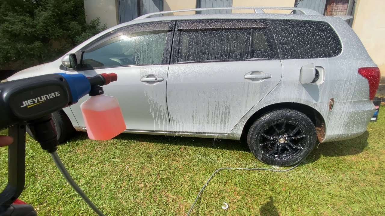 Wash and Detailing Toyota Fielder in Kampala 4k