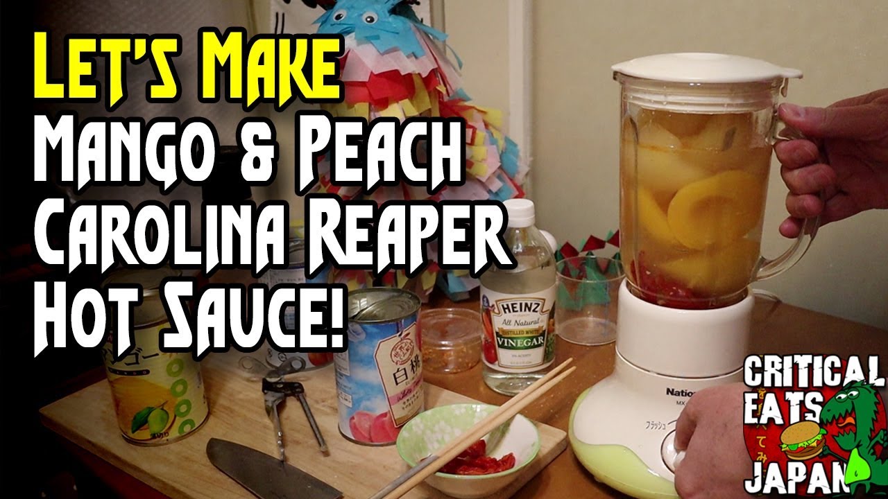 Easy to Make Peach & Mango Carolina Reaper Hot Sauce!