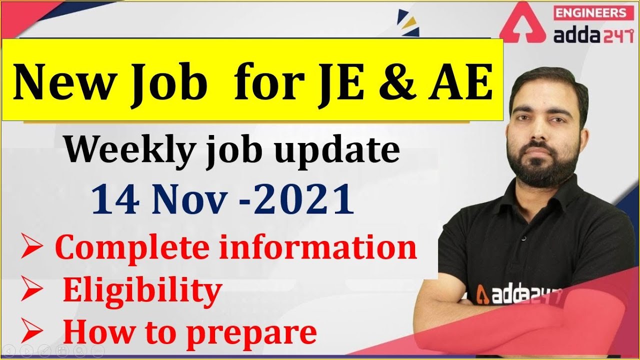 New Job for junior engineers | AE | 2021 | eligibility | selection process |Latest engineering Job