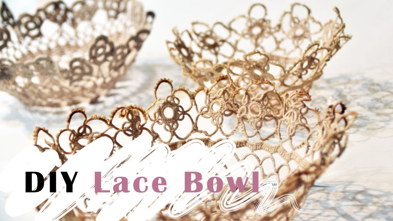DIY | Beautiful Lace Bowls ❤️ How to Make Lace Bowl