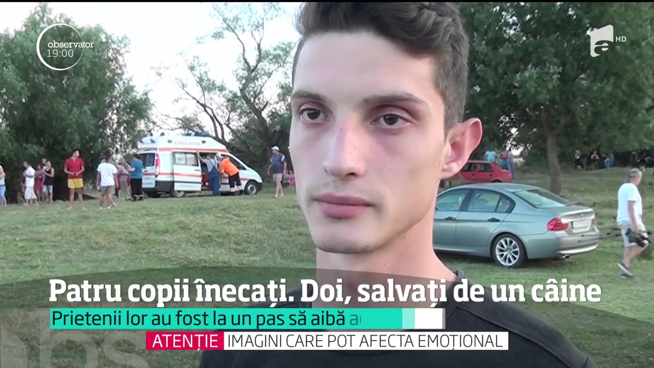 Patru copii înecati în apele râului Mureş. Doi dintre ei au fost salvați de un câine