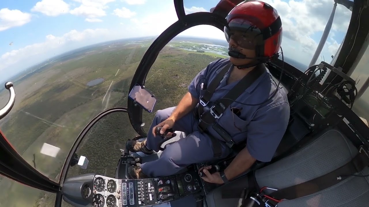 Hughes 269 Autorotation practice