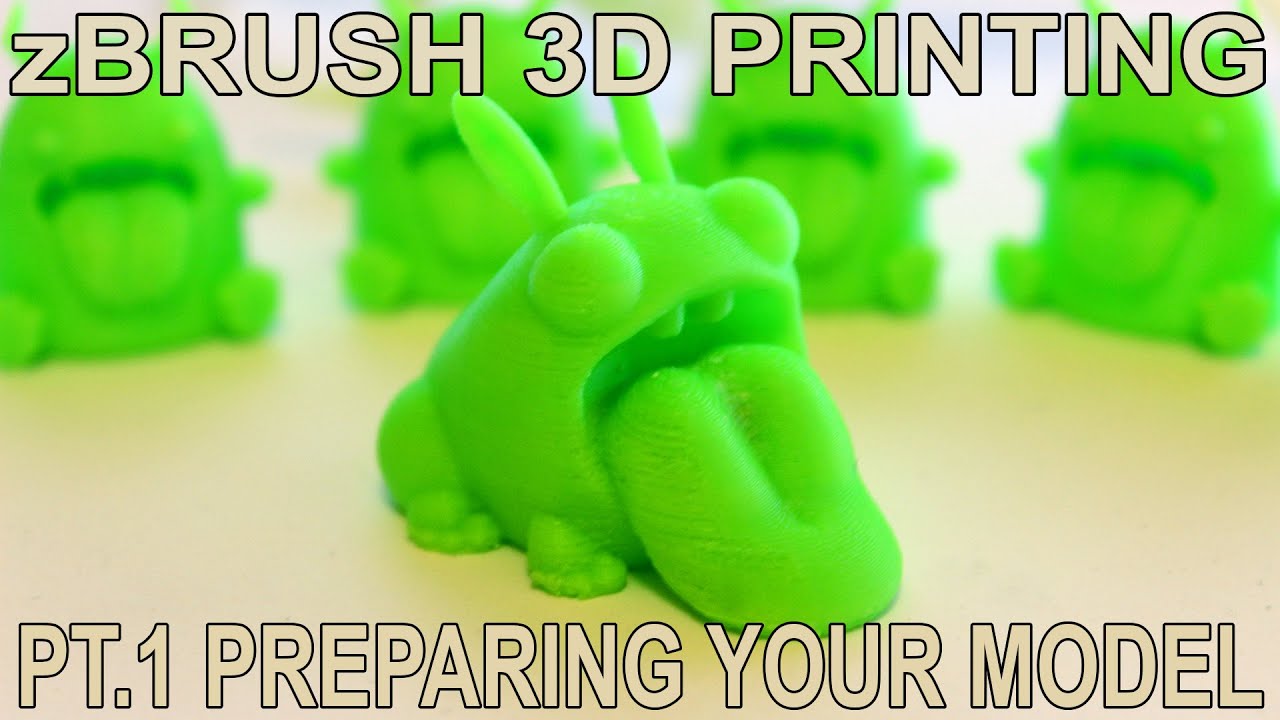 3D-печать zBrush, часть 1 — Подготовка модели