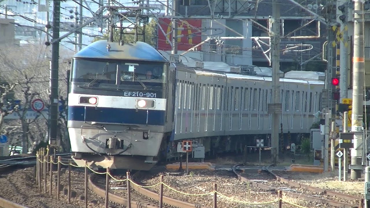 New train Factory shipment on 990 KM long trip Tokyo Metro train can be seen at Shibuya soon 00475