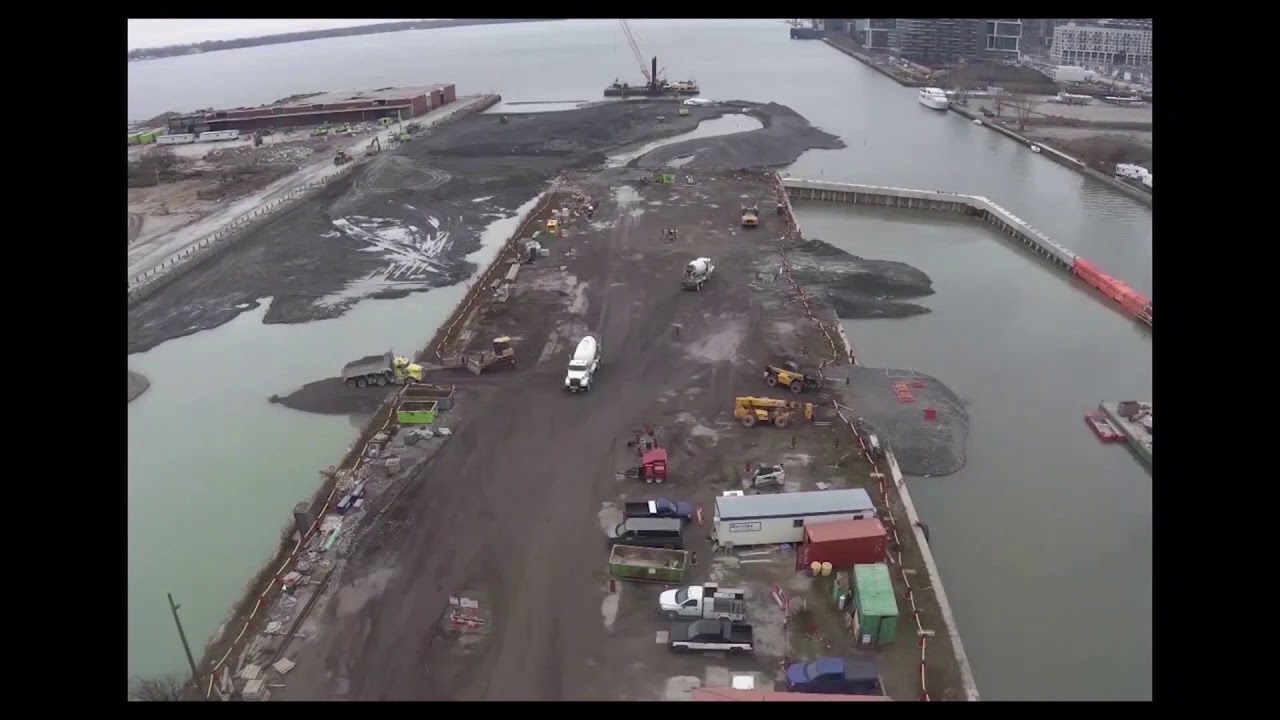 Time lapse video: Cherry Street Lakefilling in the Port Lands