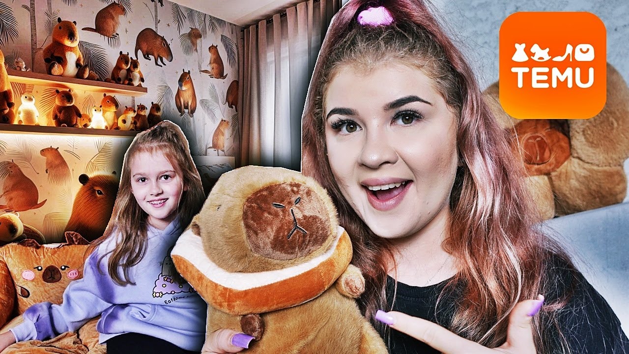 WIELKI KAPIBAROWY HAUL ZAKUPOWY Z TEMU! 😱 METAMORFOZA POKOJU OLIWKI