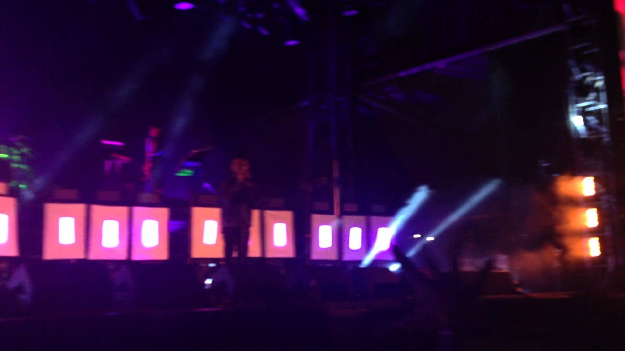 The Weeknd performing 