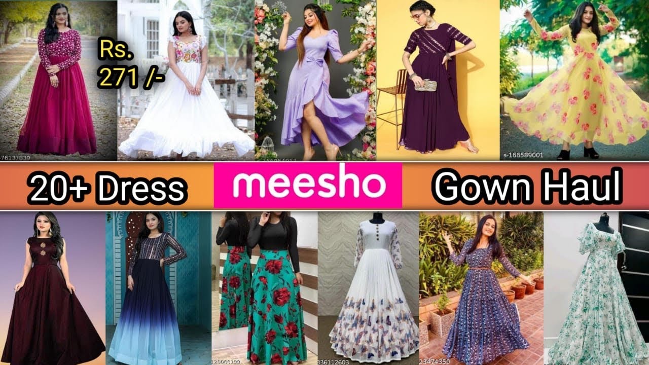 *Huge* Meesho Gown Collection Haul ✨😱👗|Meesho Party Wear Dress Haul 💖| 271 Rs.😱|Honest Review |