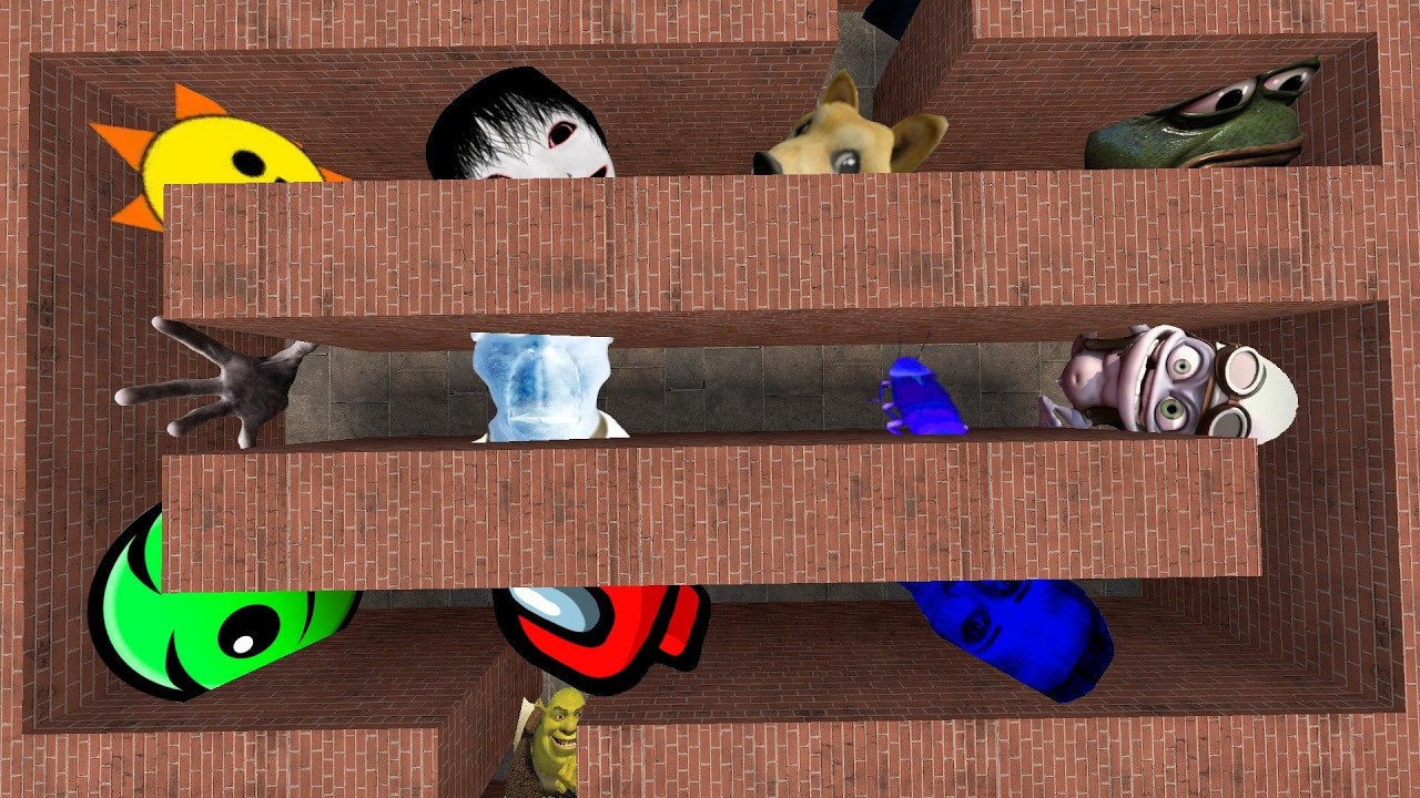 Fire In The Hole Hand 1,2,3 Selene And Sad PepenYoshir Shrek Uncle Nextbot Gmod Is Backroom In Maze 