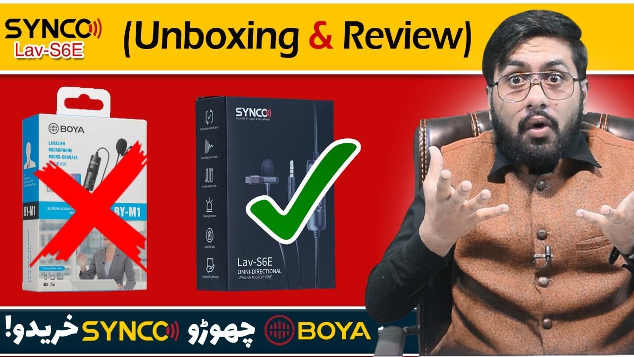 SYNCO S6e Microphone Unboxing and Review - Best Alternate Mic With Boya BY-M1