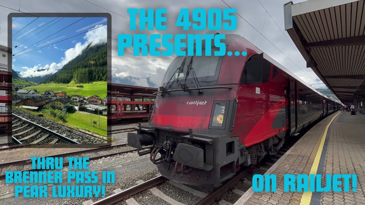 IN LUXURY THROUGH THE BRENNER PASS : Railjet Business class Review