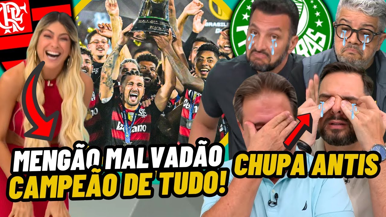 FLAMENGO ENEACAMPEÃO FAZ ANTIS se RENDER e ELOGIAM o FLA do FILIPE LUÍS! CHORA PALMEIRAS Jogo Aberto