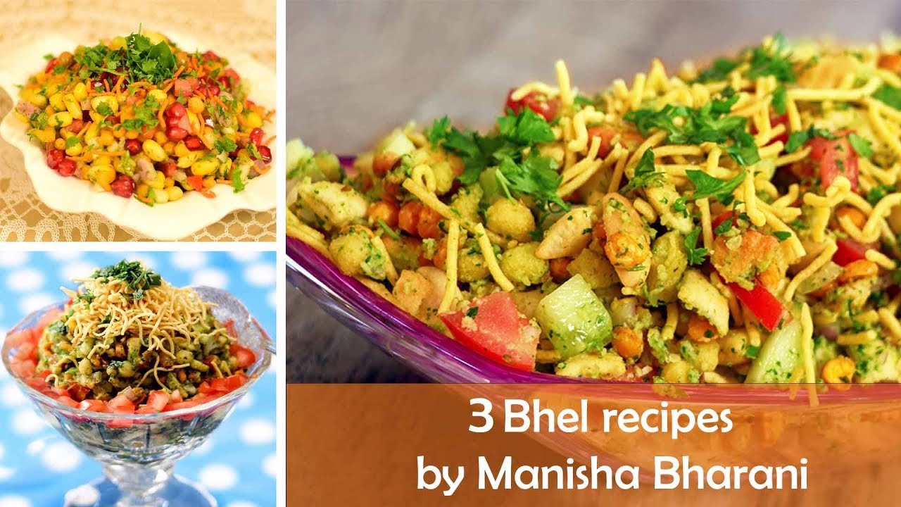 3 Bhel Puri Street Food Chaat Recipes 3 प्रकार से भेल पूरी बनाने की आसान रेसिपीज