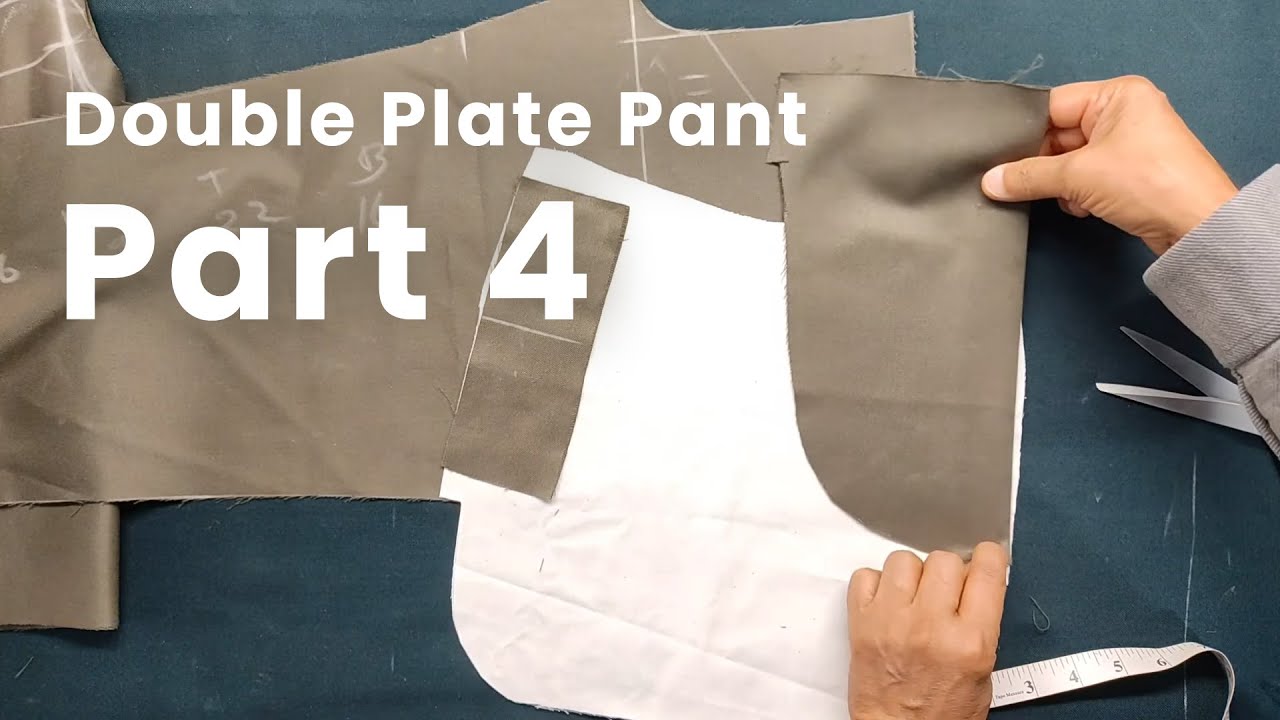 Double plate pant cutting | Double Pleat Pant cutting | 2 plate pant cutting