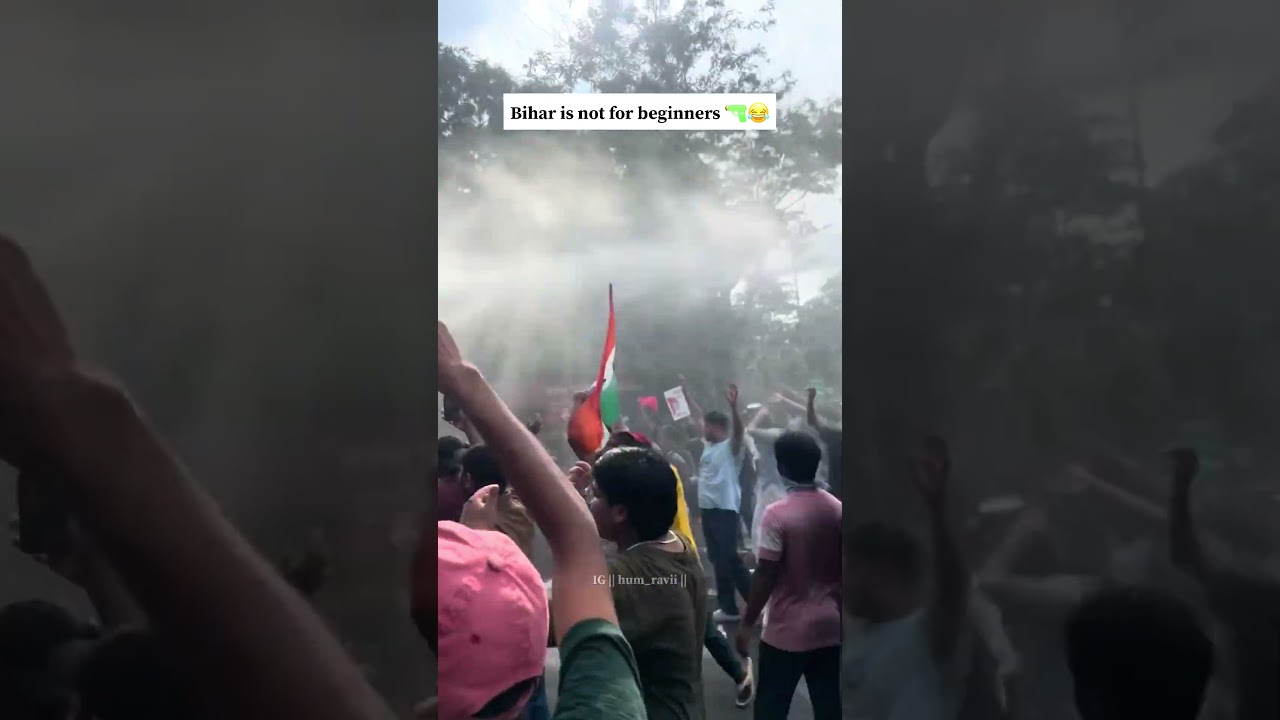 Bihar protests viral video 😂 #share #patna #gandhimaidan #neet #trendingshorts #comment