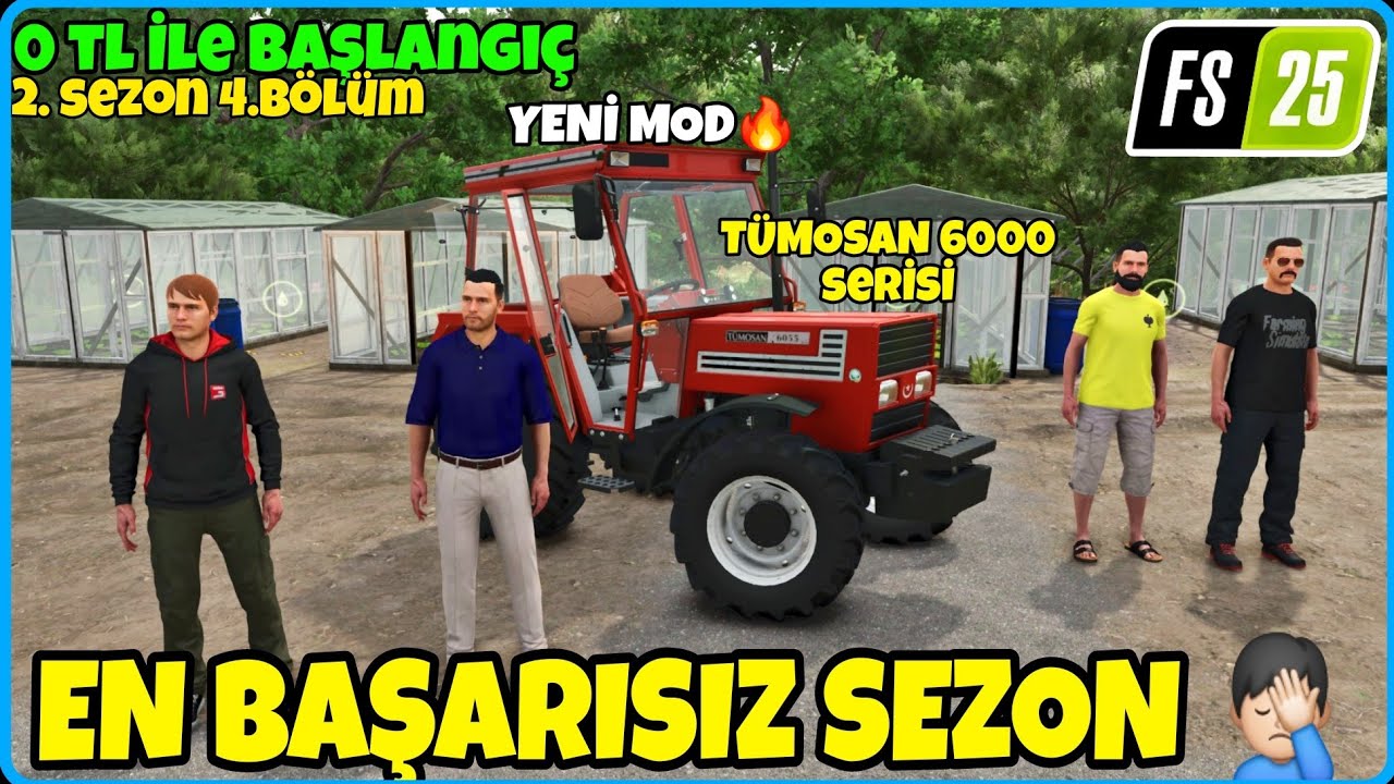 YENİ MOD TÜMOSAN 6000 SERİSİ TRAKTÖR KİRALADIK❗️BİR TÜRLÜ PARA KAZANAMIYORUZ 🤦🏻‍♂️ FS25 SIFIR TL İLE