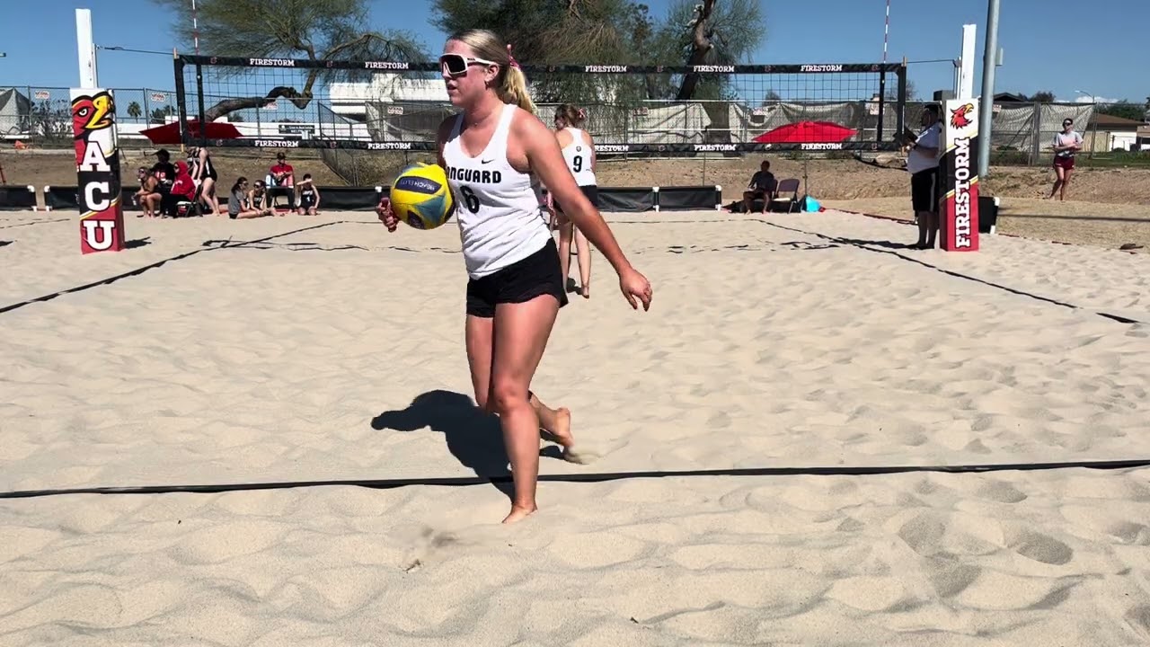 Simpson vs Vanguard beach volleyball