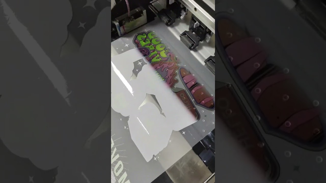 ⚙️ Full Automated Workflow of 30cm DTF Printer &ndash; Print, Powder, Bake & Roll! 🔥 #dtfprinter #dtf
