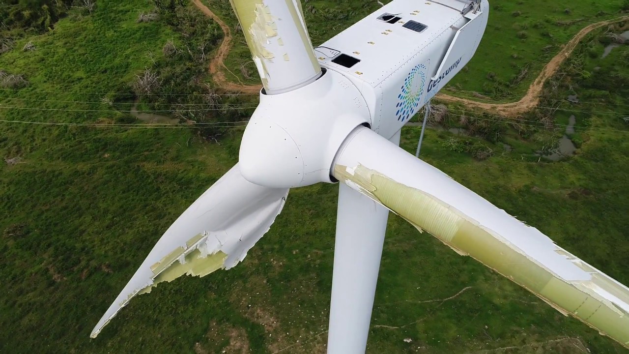 Phantom 4 Pro Damaged Wind Turbine