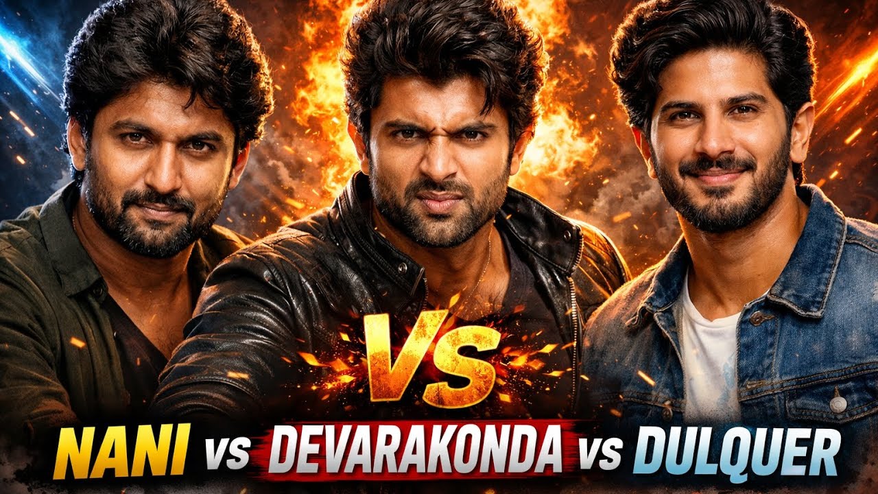 Nani vs Vijay Deverakonda vs Dulquer Salmaan | Ultimate Star Comparison 🔥