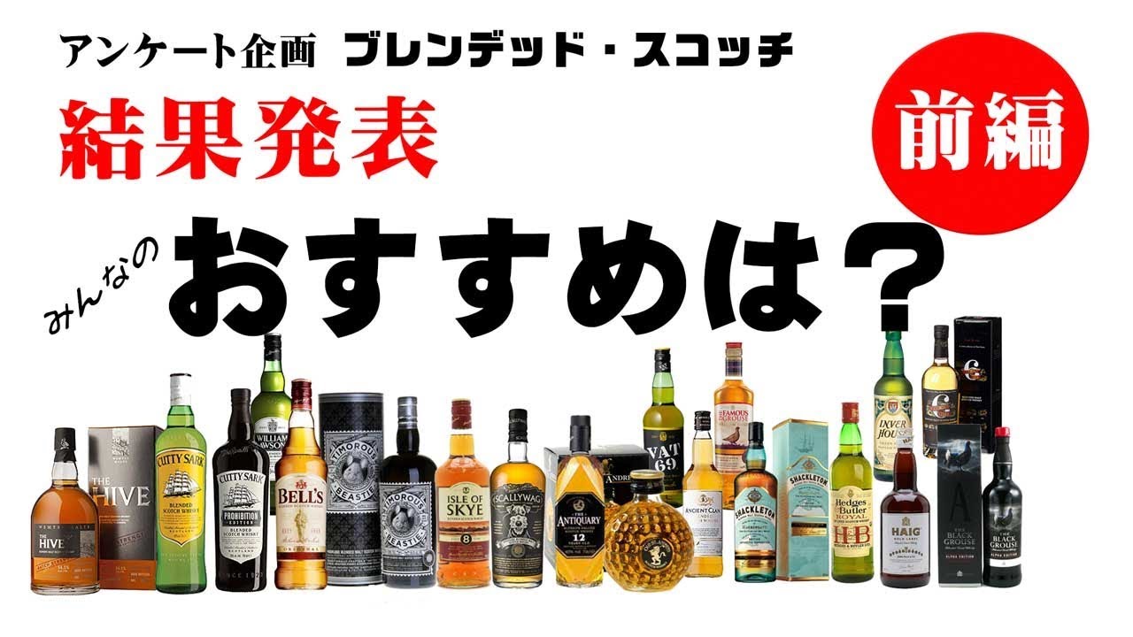 [アンケート企画2019] ブレンデッド・スコッチ -結果発表- 前編 [ウイスキー]
