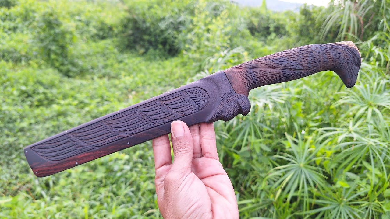 CARA MENGUKIR GAGANG DAN SARUNG PISAU MEMAKAI MESIN MINI GERINDER.