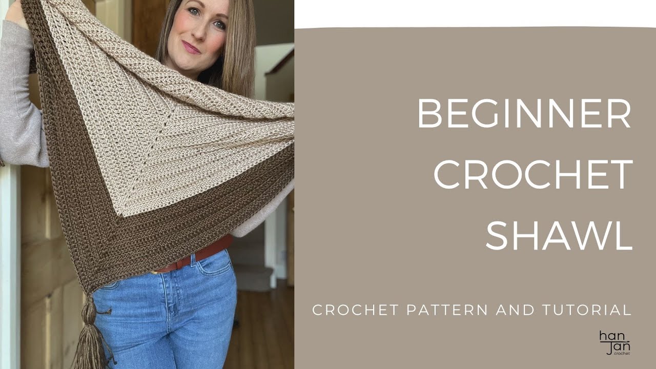 Beginner Crochet Triangle Shawl Pattern