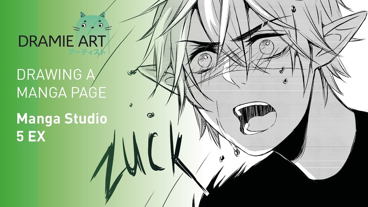 Drawing a manga page in Manga Studio 5 EX | Time lapse