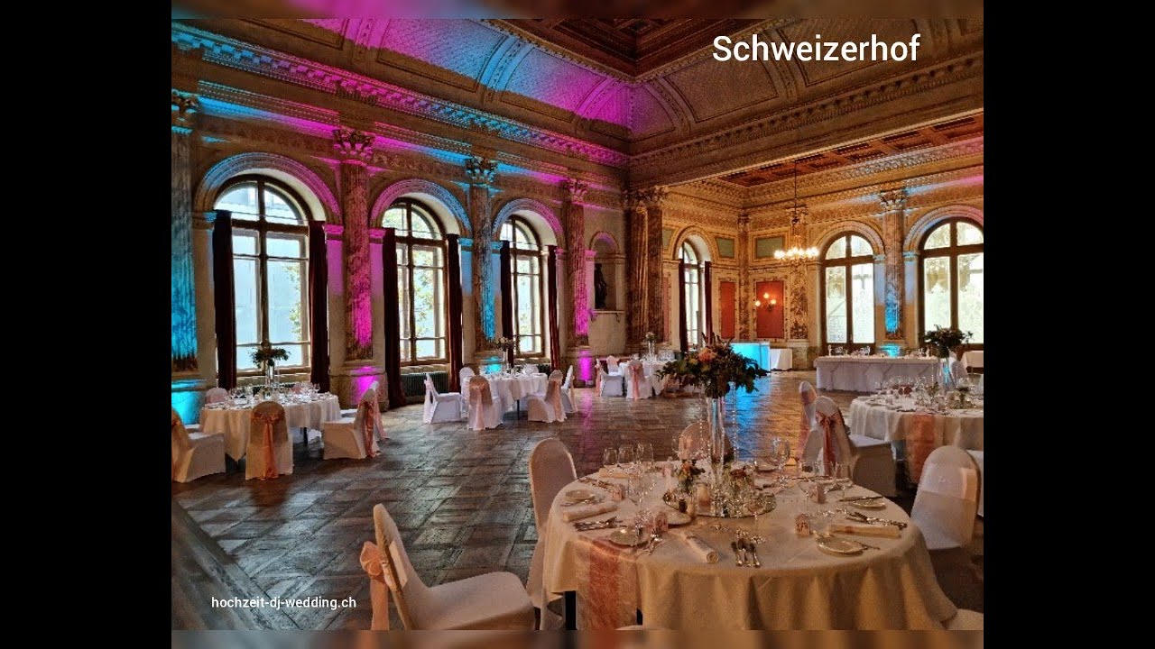 Hochzeit ❤️ feiern Schweizerhof Luzern    Hochzeit DJ Roland Whiteside Wyss