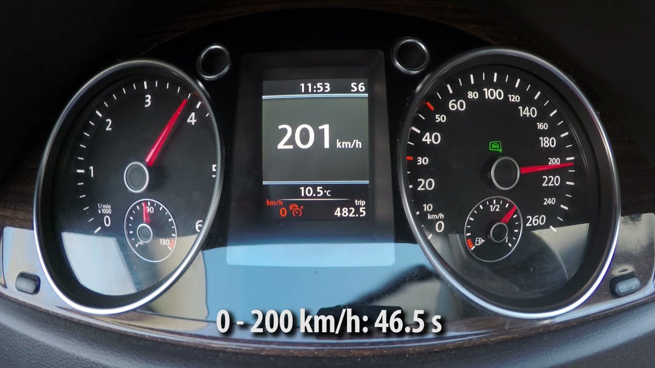 2012 Volkswagen Passat B7 DSG 2.0 TDI (170hp) acceleration