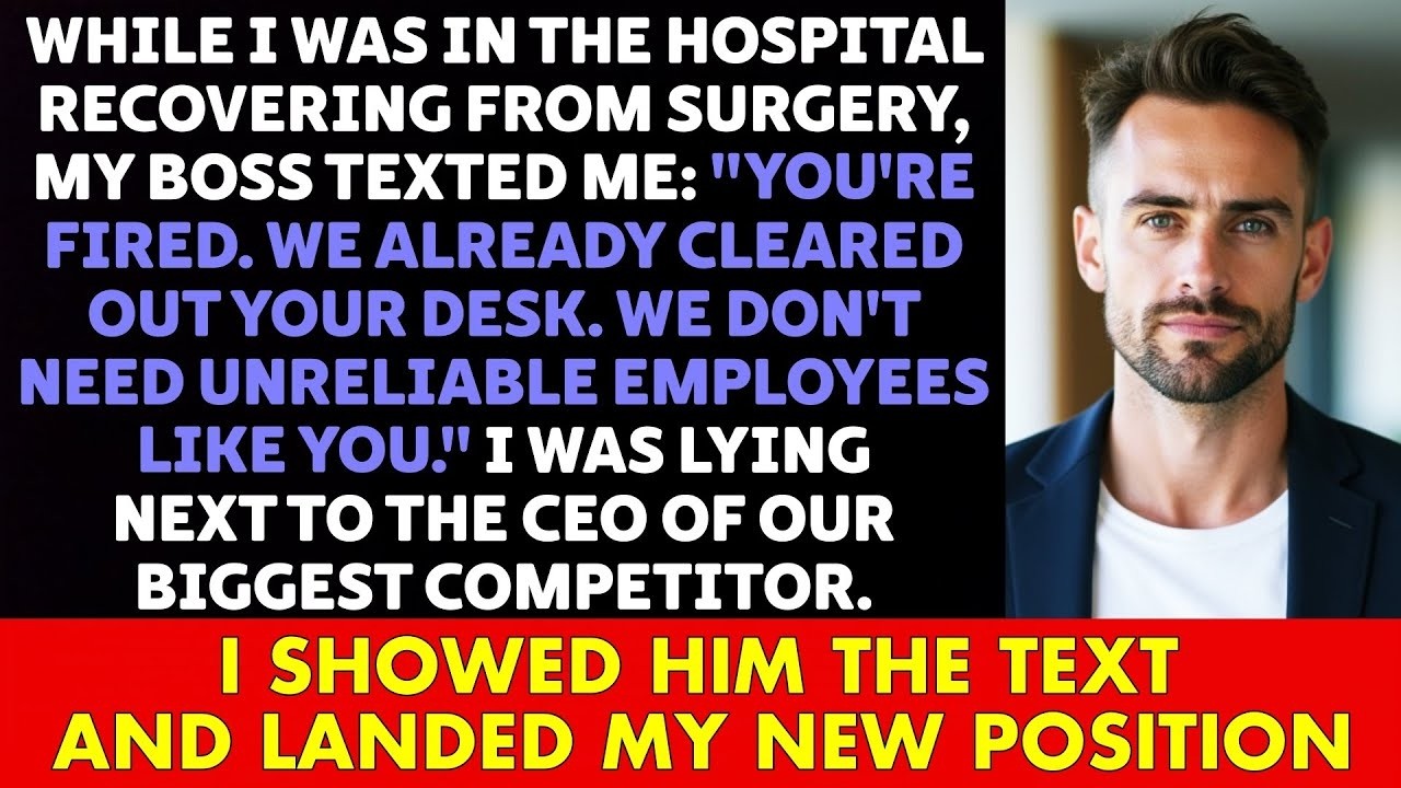 Got Fired by Text While I Was in the HOSPITAL — But the CEO of Our Biggest Rival Had Other Plans