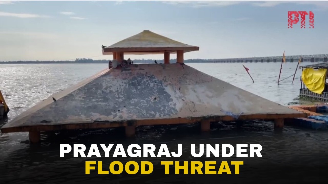 Prayagraj on flood alert as Ganga, Yamuna swell; low-lying areas inundated