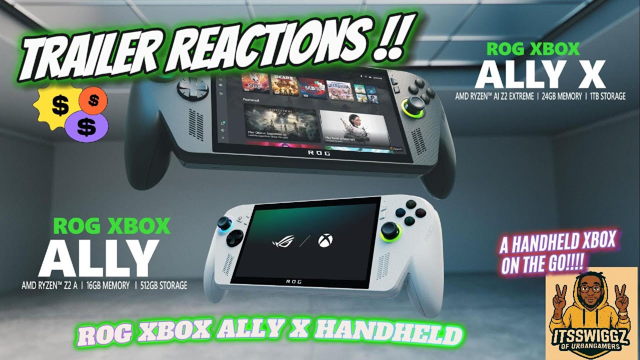 :TRAILER REACTIONS: ROG XBOX ALLY HANDHELD // THIS WHAT WE BEEN WAITING FOR! RUMORS ARE TRUE! / LIT!