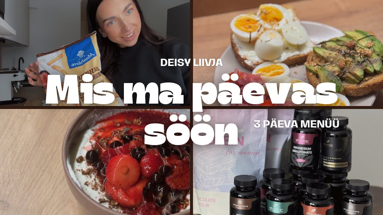 MIS MA PÄEVAS SÖÖN | 3 päeva realistlik menüü 