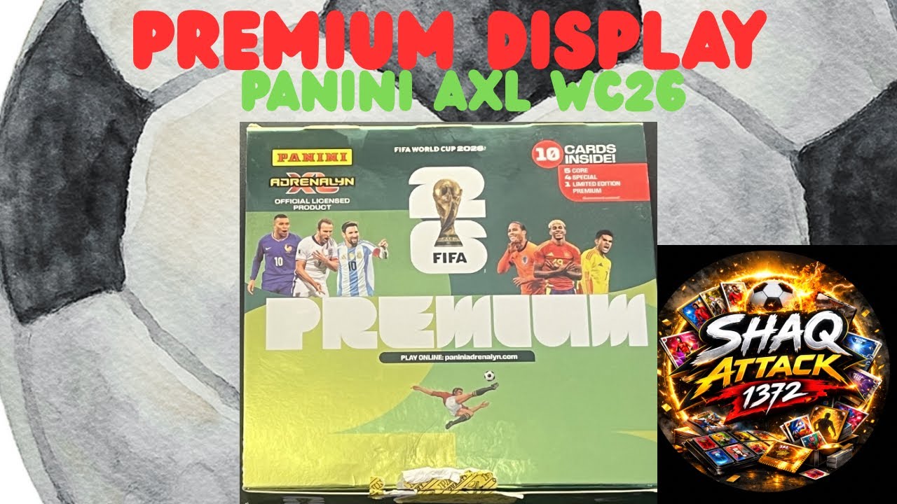 Panini FIFA World Cup 2026 Adrenalyn XL - PREMIUM DISPLAY(10 Packs)