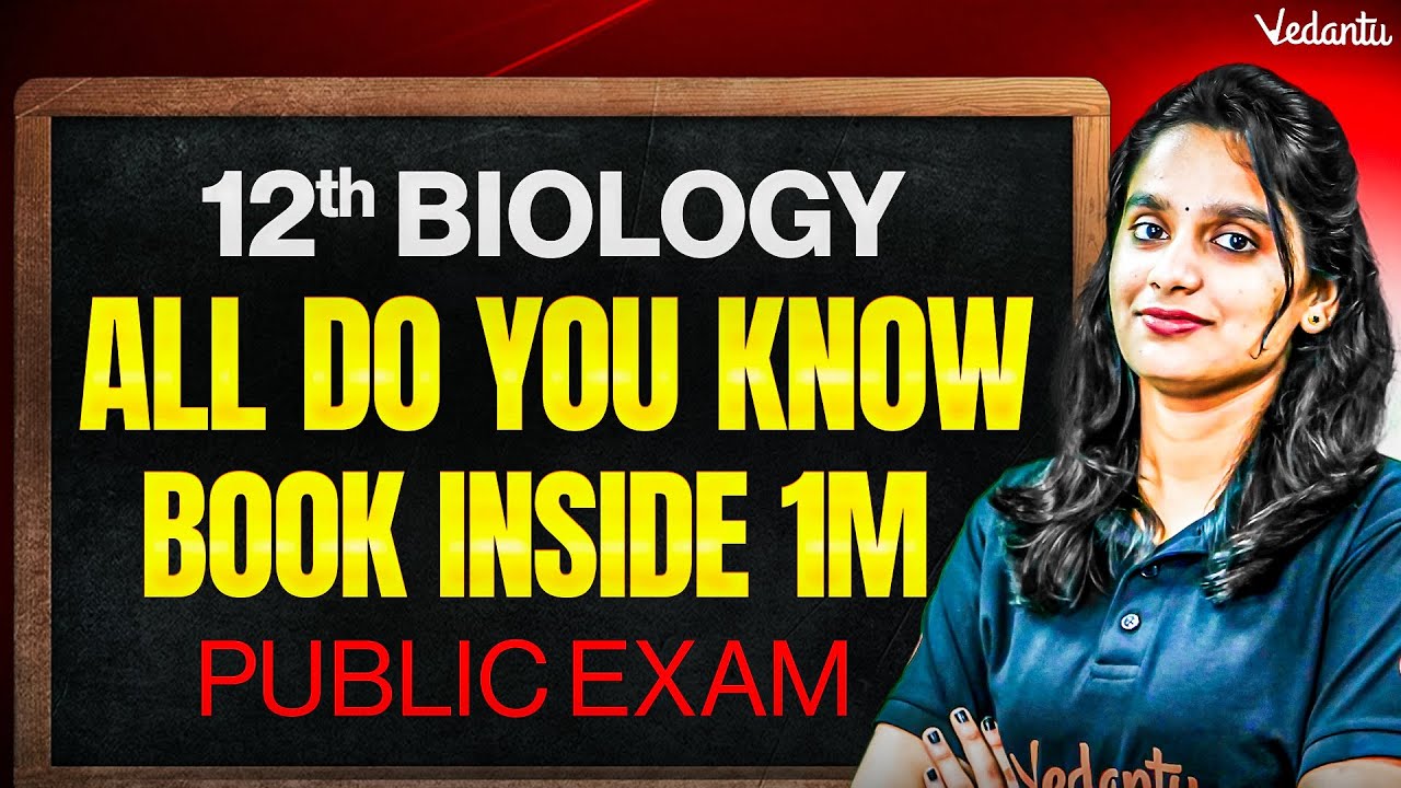 12th Biology | All Do You Know - Part 1 | Book Inside 1 Mark | Public Exam 2026 | Asha Ma'am